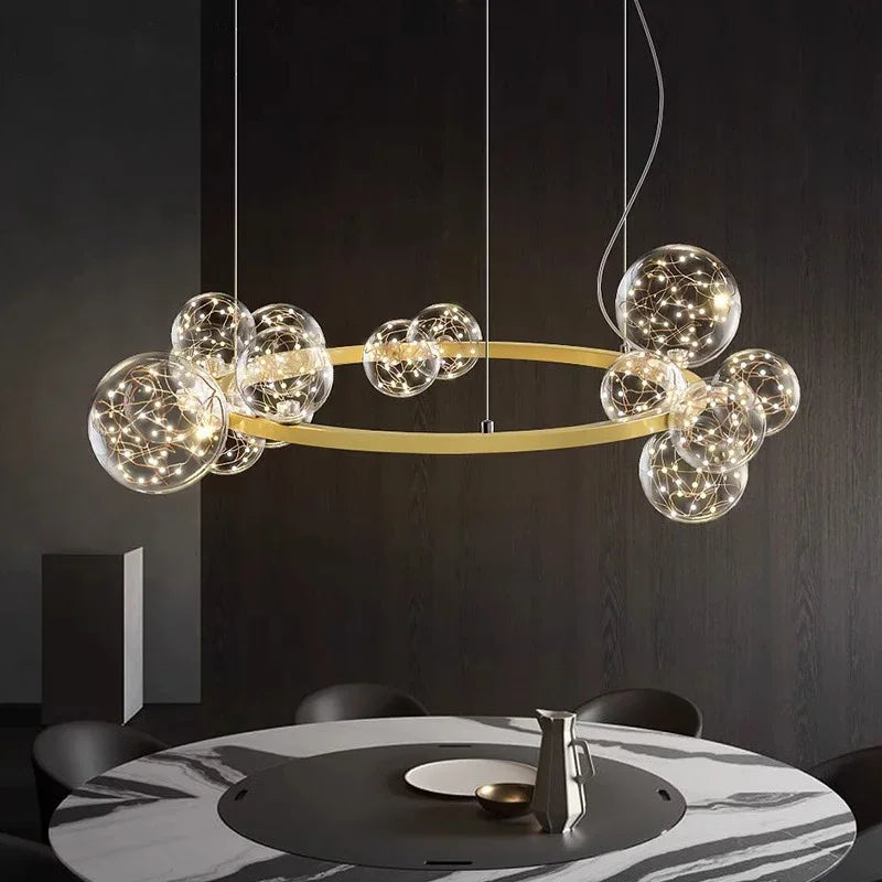 Nordic Pendant Chandelier: Elegant Ceiling and Dining Room Lighting
