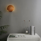 Modern Sea Shell LED Wall Lamps Resin Lampshade Indoor Lighting for Bedroom and Living Room