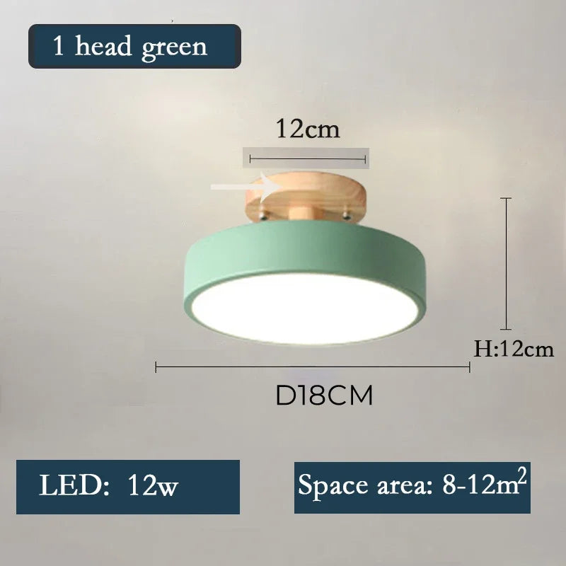 Nordic Wooden Chandelier LED Ceiling Light for Living Room, Bedroom, Kitchen, and Dining Room