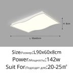 Minimalist LED Ceiling Light in Black & White for Living, Dining, Bedroom & Kitchen