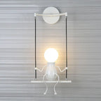 Little Man LED Wall Light: Modern, Simple, Creative Design for Children's Bedroom