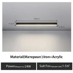 Long Strip LED Ceiling Lights for Balcony, Bedroom, Living Room, Kitchen, Dining Room & More