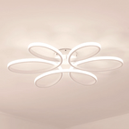 Flower Chandelier: Remote Control LED Ceiling Lamp for Modern Nordic Bedroom & Living Room