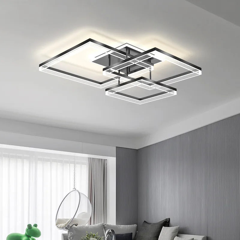 Modern Acrylic Circle Chandelier Pendant Lights for Indoor Living Room Decor