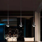 LED Rain Staircase Chandelier: Modern Nordic Design Indoor Lighting for Bar Island
