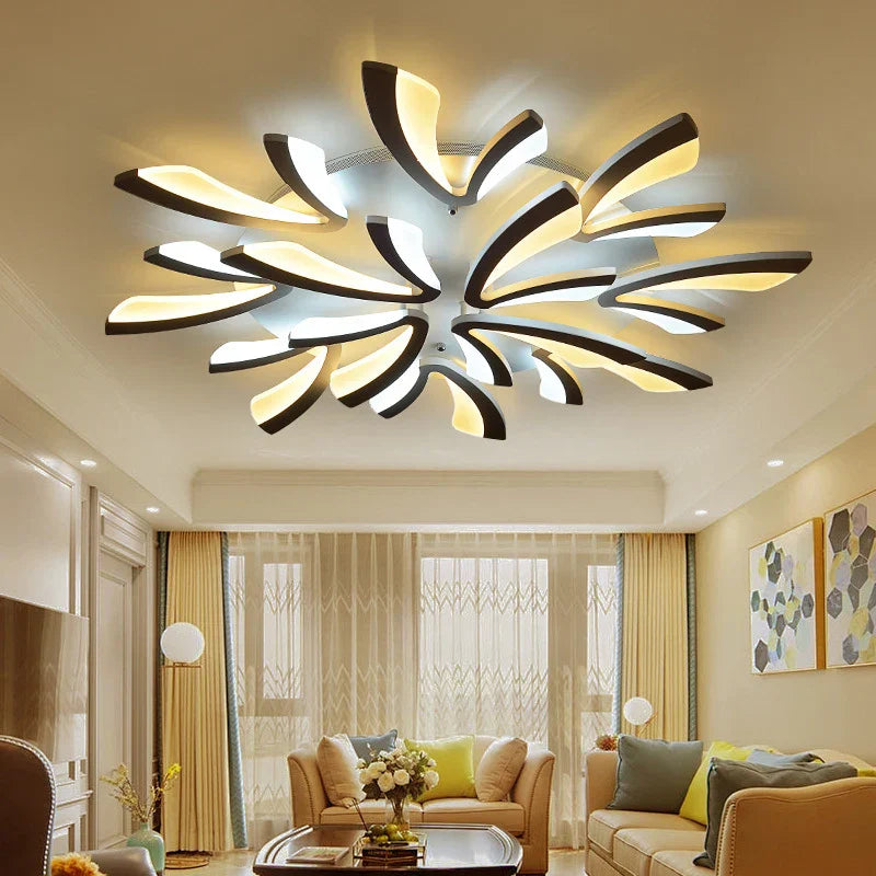 Modern LED Acrylic Ceiling Lights 3/5/9/12/15heads for Living Room Bedroom Home