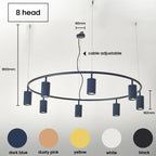 Nordic Macaron Led Chandelier Dining Pendant Lights for Living Room and Bar