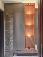 Modern Minimalist LED Floor Lamp for Living Room with Wall Mount Fixture