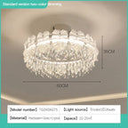 Postmodern Crystal Ceiling Light: Elegant European Style LED Nordic Room Lamp