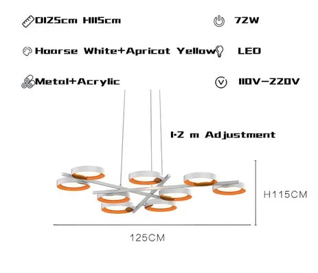 Modern LED Pendant Lamp for Living Room Dining Table Lighting