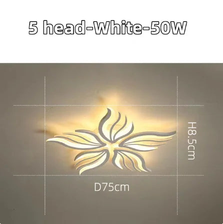 LED Panel Ceiling Light Dimmable Fixture for Modern Bedroom, Living Room, Kitchen