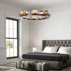 Rock Glass Chandeliers: Modern Indoor Pendant Lamps for Living Room, Bedroom & Restaurant