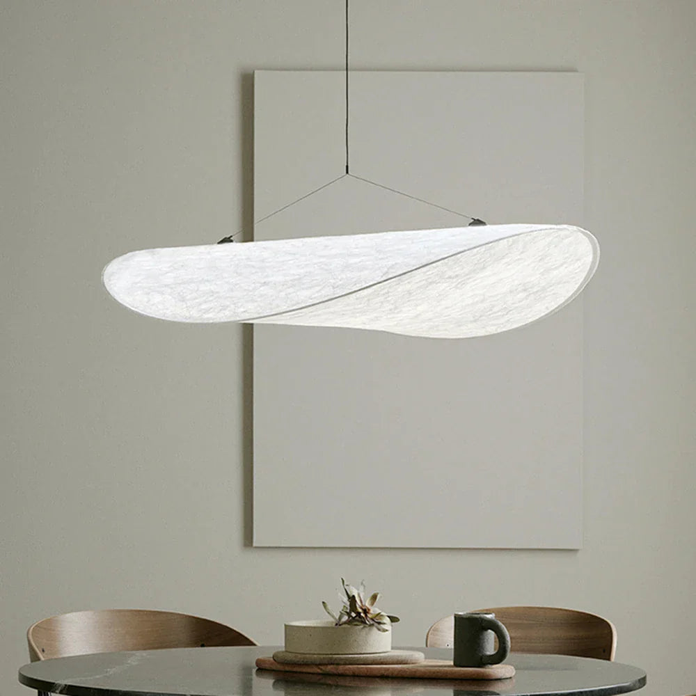 Silk Fabric Pendant Light: Nordic Design, Modern Chandelier for Living Room, Bedroom.