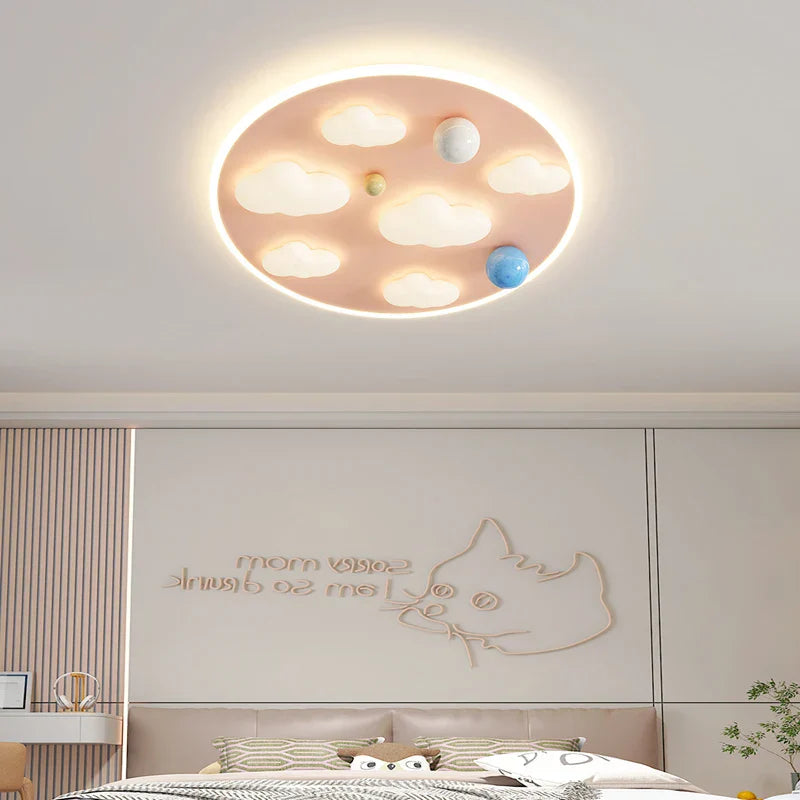 Cloud Shape Ceiling Lights Pink Blue 50CM - Indoor Decorative Ceiling Lamps