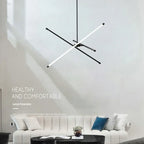 Modern Nordic Iron LED Chandelier for Living Room Bedroom - Minimalist Indoor Pendant Lighting