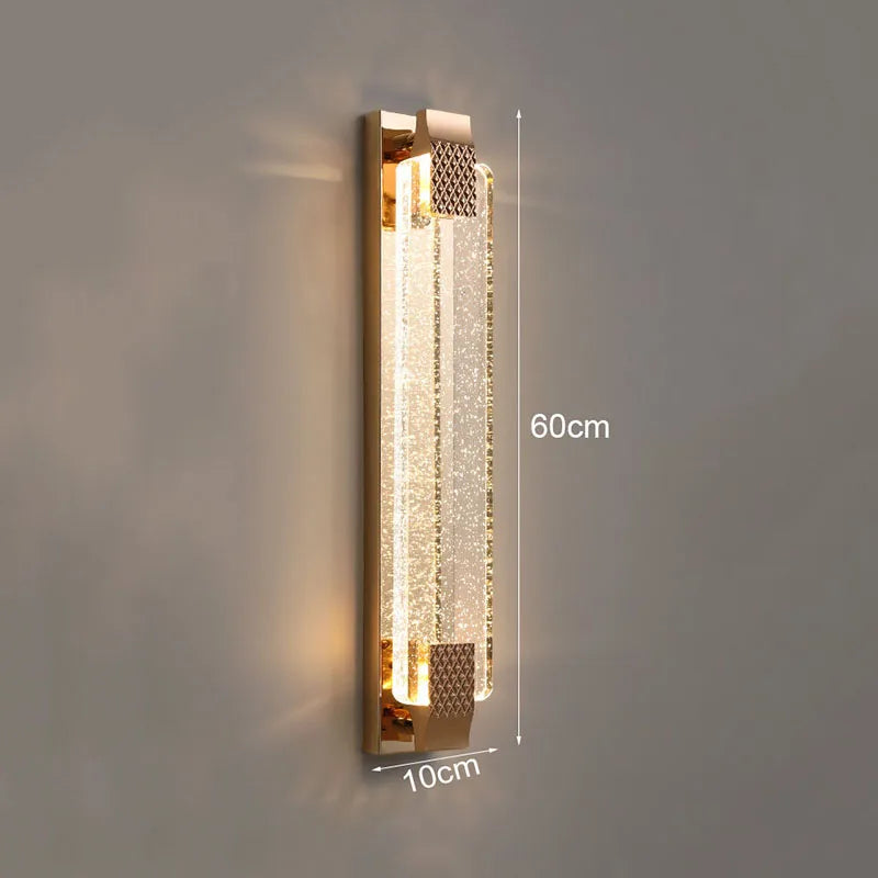 Modern Gold Black LED Wall Lamp for Bedroom Living Room Decoration