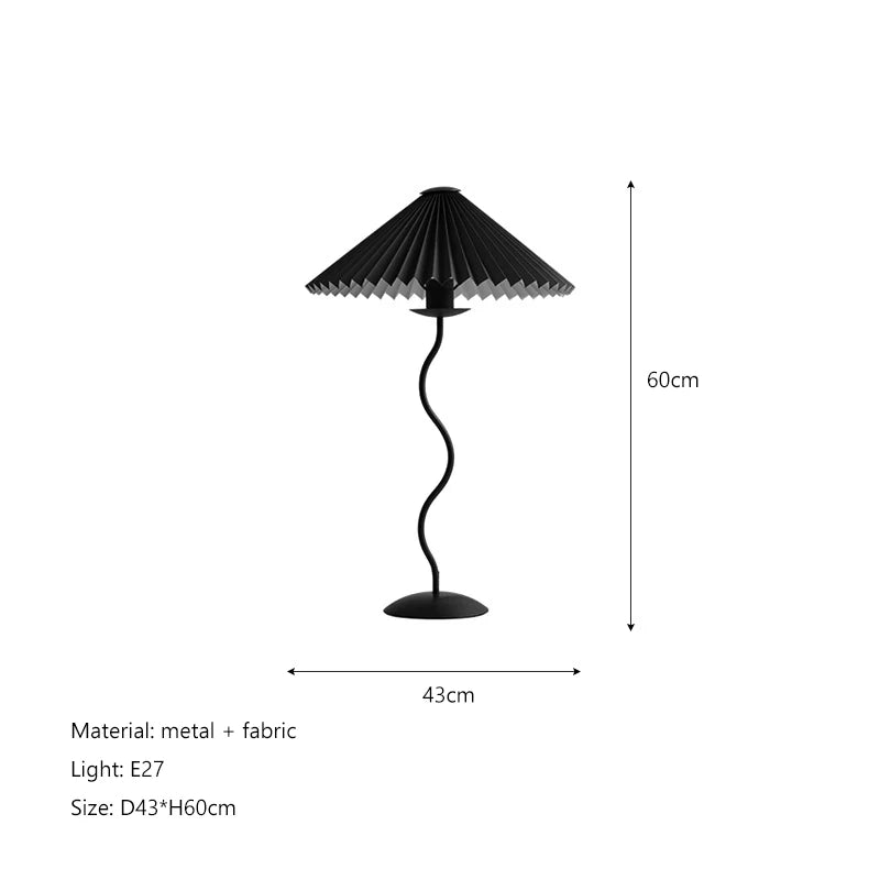 Pleated Fabric LED Floor Lamp - Nordic Minimalist Design