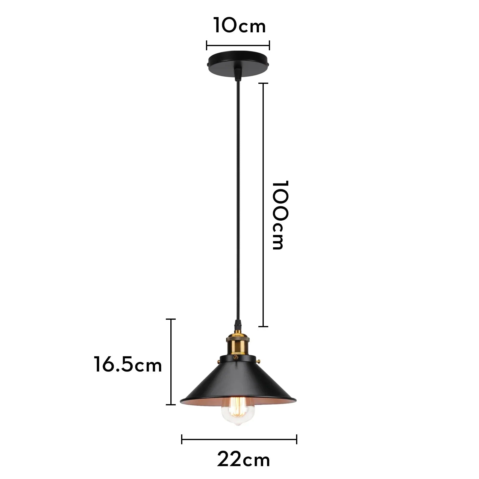 Retro Industrial Pendant Ceiling Lamp E27 LED Chandelier Loft Light for Home Living Room