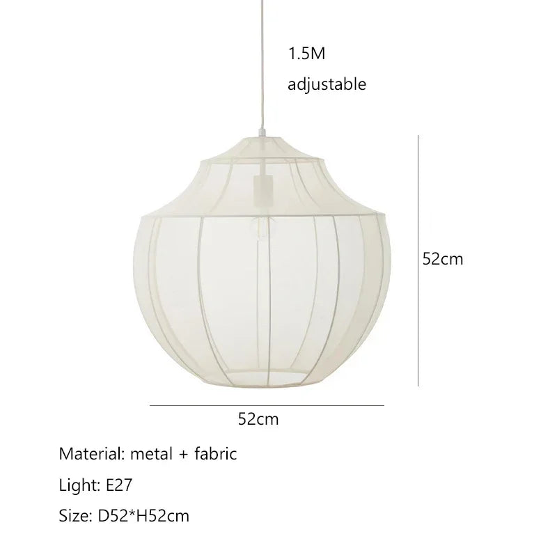 Nordic Fabric Pendant Lights Minimalism by - Stylish Hanging Lamp for Home Decor