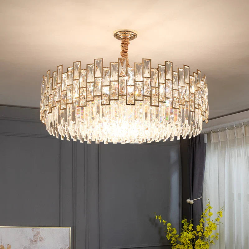 Crystal Chandelier: Postmodern Light Luxury for Living Room, Bedroom, Kitchen.