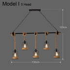 Industrial Rustic Pendant Lights Indoor Lamp for Living Dining Room Home Décor