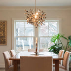 Stainless Steel Chandelier Pendant Lamp LED Dining Table Lighting Fixture