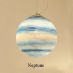 Moon Resin Ball Planet Pendant Light | Children Room Hanging Lamp