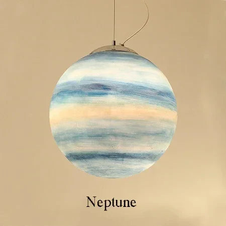 Moon Resin Ball Planet Pendant Light | Children Room Hanging Lamp