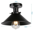 Vintage Industrial LED Metal Ceiling Chandelier Loft Decor E27 Light