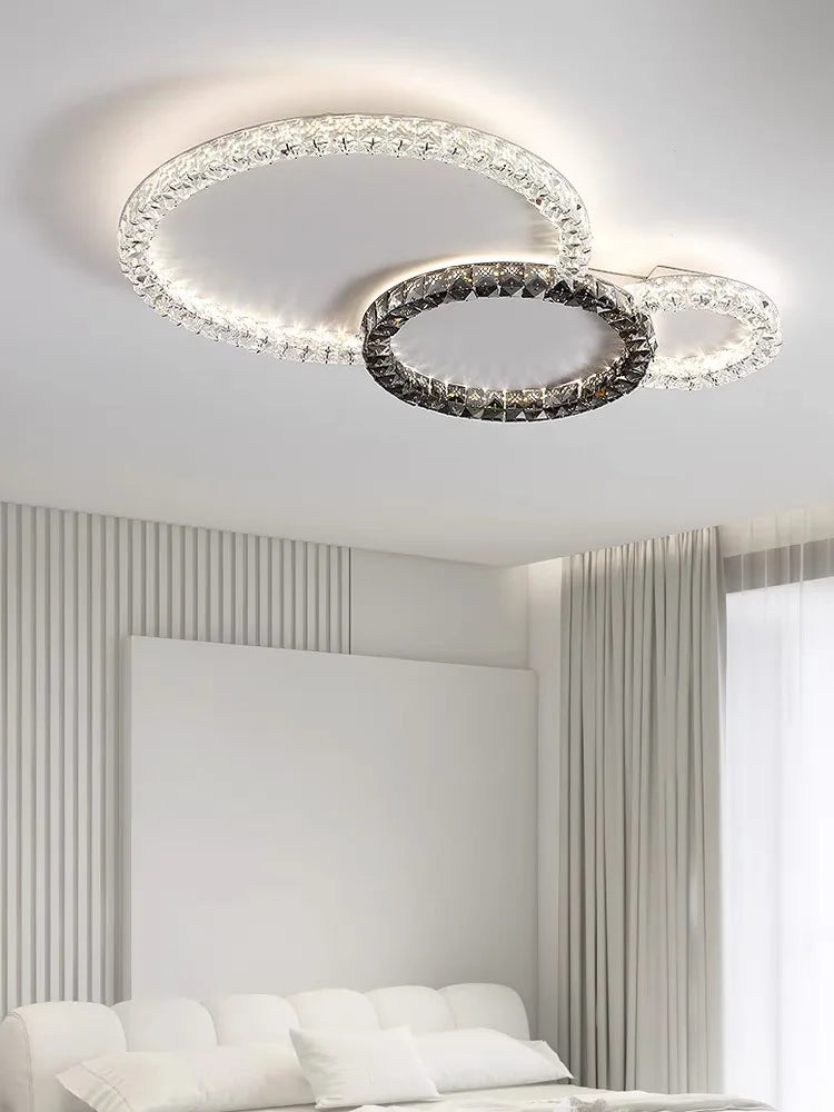 Crystal Ceiling Lights LED Chandelier for Living Room Bedroom