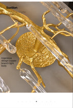 Crystal Wall Lamp Living Room Bedroom Bedside Art Light