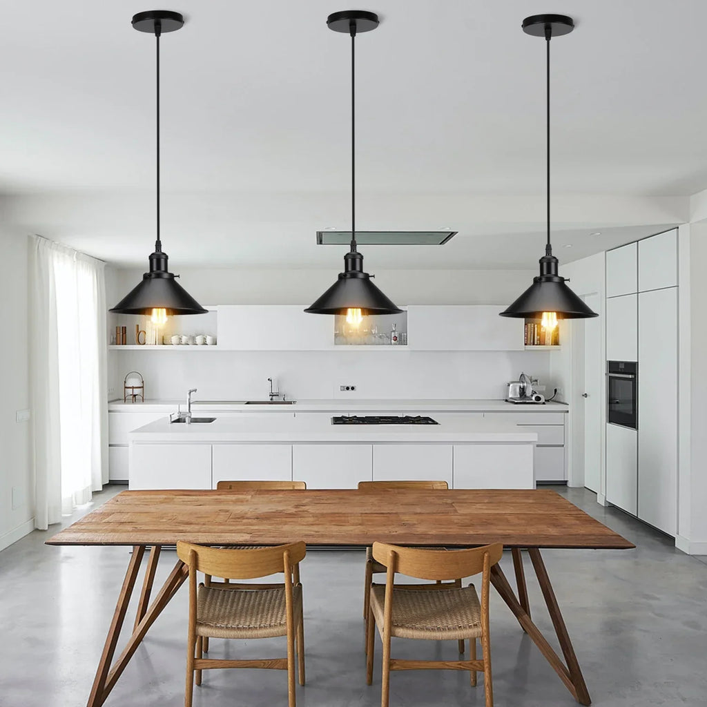 Iron Pendant Light for Dining Room, Kitchen, and Bedroom