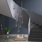 Water Drop Pendant Light: Modern Luxury Chandelier for Staircase, Bedside, Bar, and Restaurant