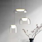 Glass Nordic Pendant Light: Modern LED Hanging Lamp for Home Decor