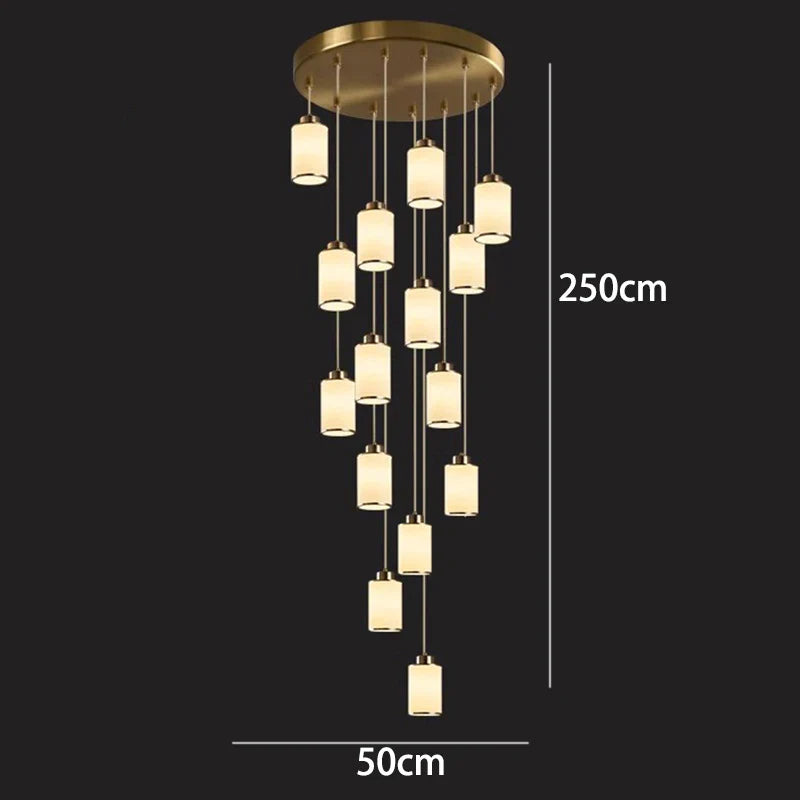 Modern LED Pendant Light Chandeliers for Living Room Staircase Decor