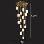 Modern LED Pendant Light Chandeliers for Living Room Staircase Decor