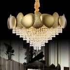 Crystal Tassles LED Pendant Chandelier | Modern Luxury Living Room Ceiling Light