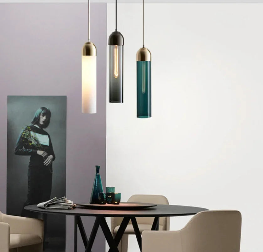 Glass Pendant Lamps for Bedroom Kitchen Dining Room Decor Lighting