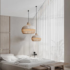 Rattan Weave Chandelier | Handmade Nordic Pastoral Style LED Decor Light