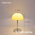 Bauhaus Mushroom Table Lamp, Modern Acrylic LED Night Light