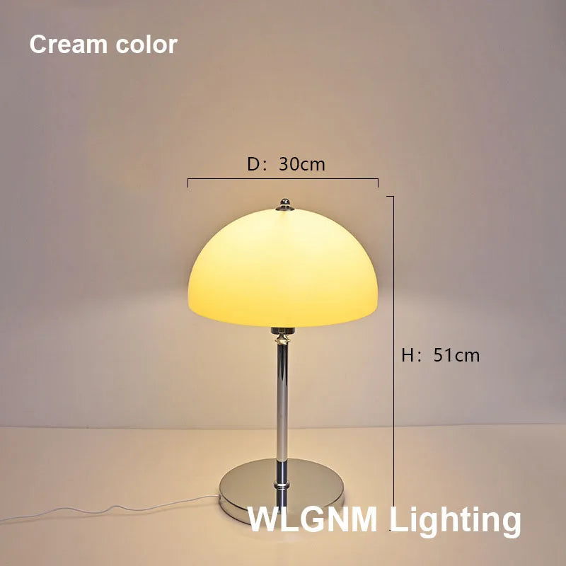 Bauhaus Mushroom Table Lamp, Modern Acrylic LED Night Light