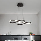 Nordic Minimalist LED Chandelier: Modern Aluminum Copper Pendant Lamp for Home Decor