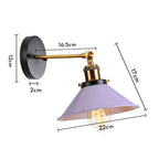 Industrial Retro Loft Wall Sconce E27 Bedside Lights Fixtures for Living Room