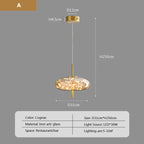 Modern Net Red Glass Bedside Chandelier with Luxury LED Lights