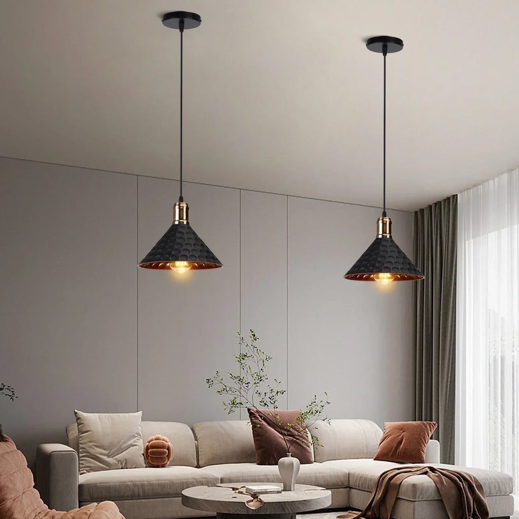 Retro Chandelier Pendant Light | Industrial E27 Fixture for Modern Living Room