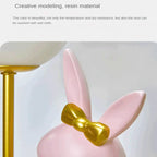 Nordic Rabbit Table Lamp: Luxury Bunny Night Light for Bedroom, Wedding & Birthday Gift