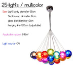 Nordic LED Multi Bubble Chandelier for Living Dining Office Kids Room