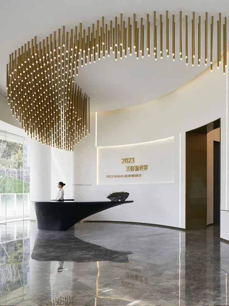 LED Chandelier: Custom Hotel Lobby Lighting Solution