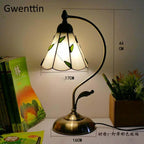Stained Glass Tiffany Bedside Table Lamp for Home Bedroom Decor