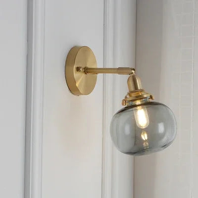 Glass Ball Wall Sconce Modern Wandlamp Stair Light for Bedroom Bathroom Mirror